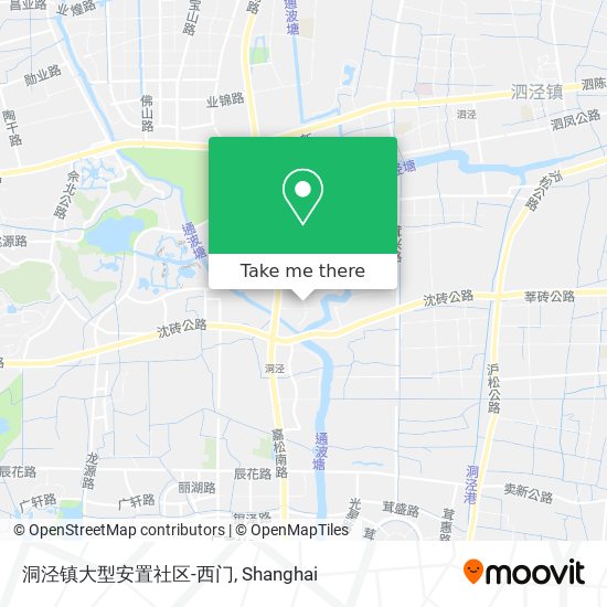 洞泾镇大型安置社区-西门 map