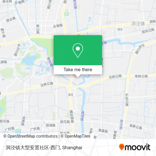洞泾镇大型安置社区-西门 map