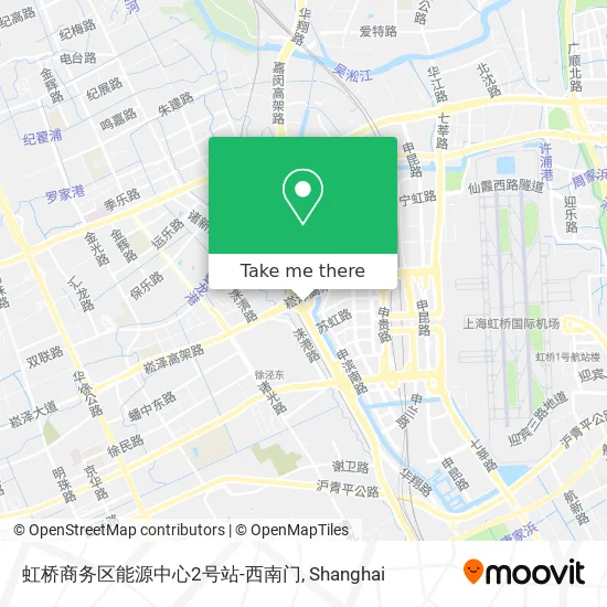 虹桥商务区能源中心2号站-西南门 map