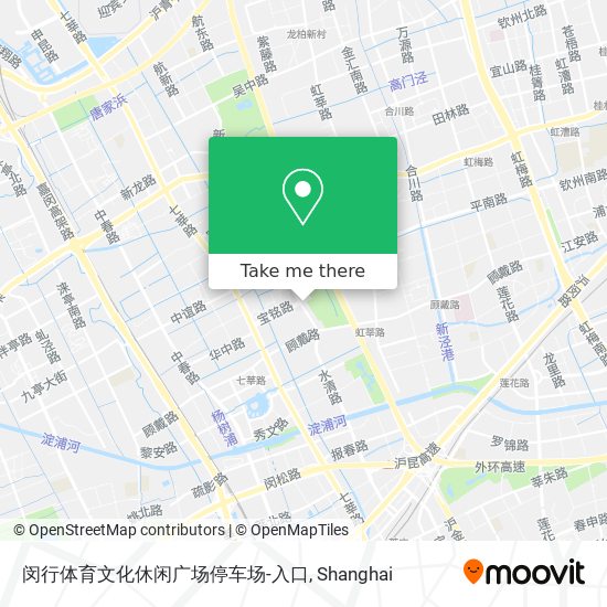 闵行体育文化休闲广场停车场-入口 map