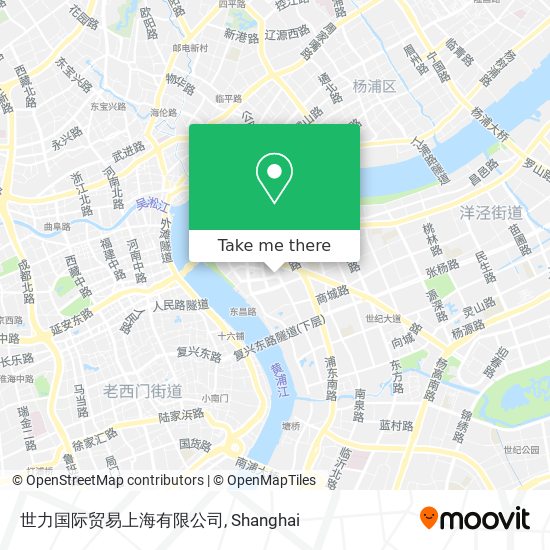 世力国际贸易上海有限公司 map