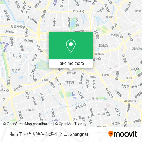 上海市工人疗养院停车场-出入口 map