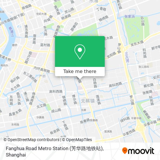 Fanghua Road Metro Station (芳华路地铁站) map