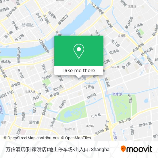 万信酒店(陆家嘴店)地上停车场-出入口 map