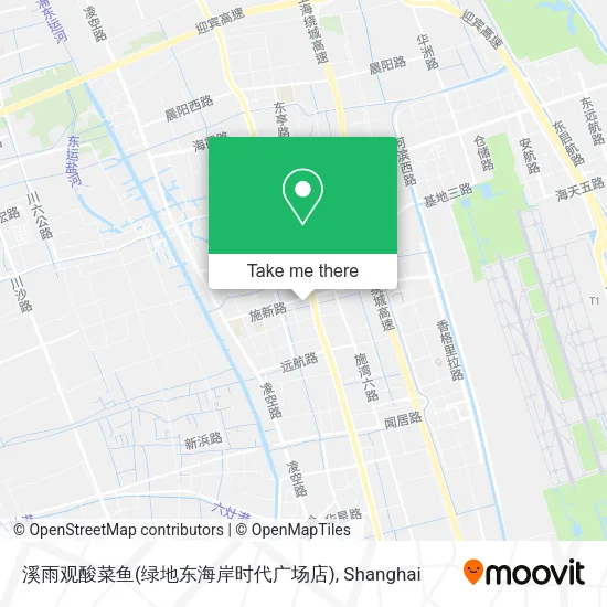 溪雨观酸菜鱼(绿地东海岸时代广场店) map