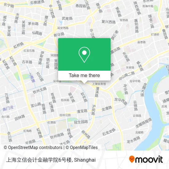 上海立信会计金融学院6号楼 map
