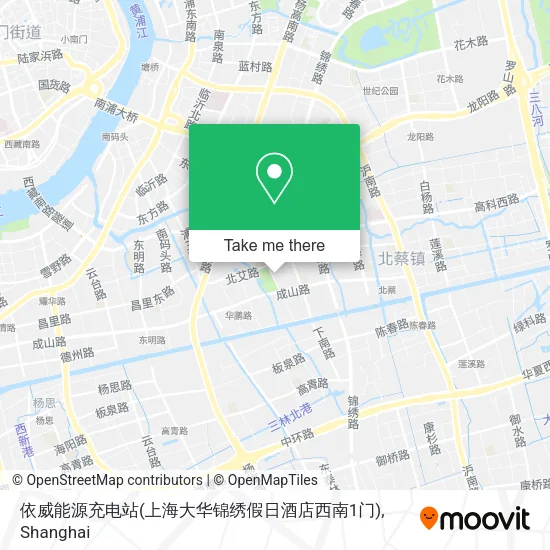 依威能源充电站(上海大华锦绣假日酒店西南1门) map