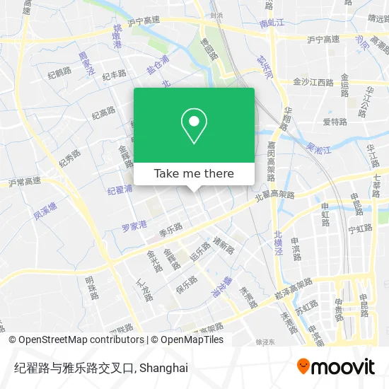 纪翟路与雅乐路交叉口 map