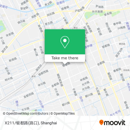 X211/银都路(路口) map