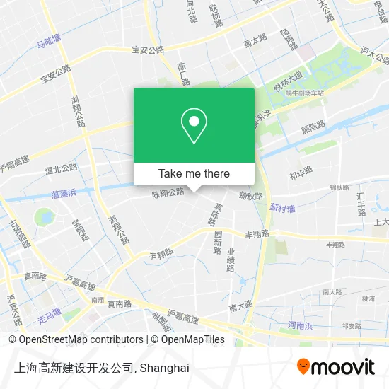 上海高新建设开发公司 map