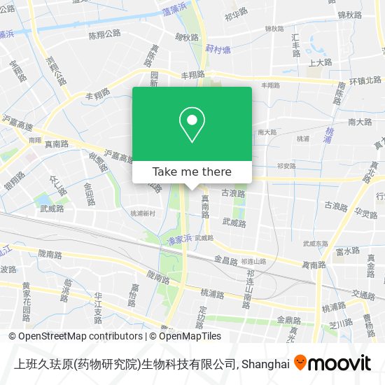 上班久珐原(药物研究院)生物科技有限公司 map