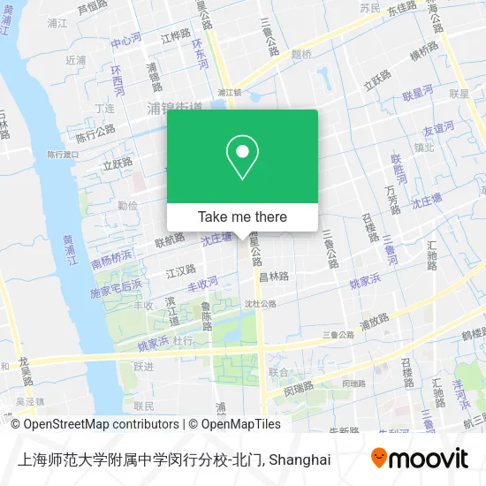 上海师范大学附属中学闵行分校-北门 map