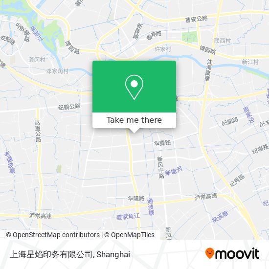 上海星焰印务有限公司 map