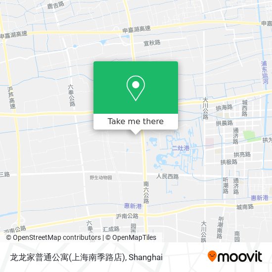 龙龙家普通公寓(上海南季路店) map