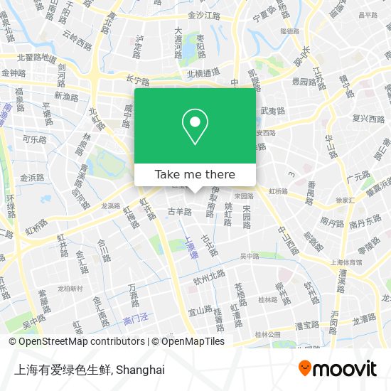 上海有爱绿色生鲜 map