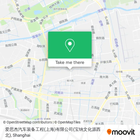 爱思杰汽车装备工程(上海)有限公司(宝纳文化源西北) map