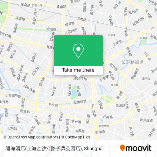 逅海酒店(上海金沙江路长风公园店) map