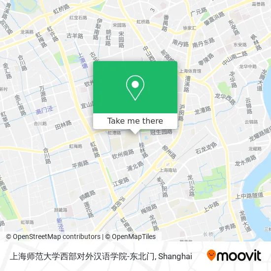 上海师范大学西部对外汉语学院-东北门 map