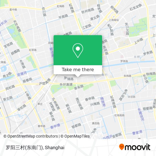 罗阳三村(东南门) map