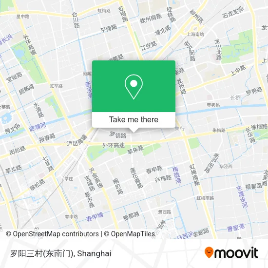 罗阳三村(东南门) map