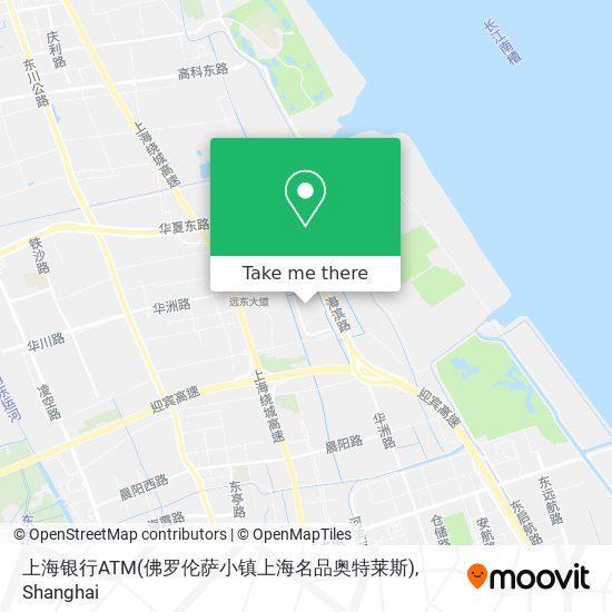 上海银行ATM(佛罗伦萨小镇上海名品奥特莱斯) map