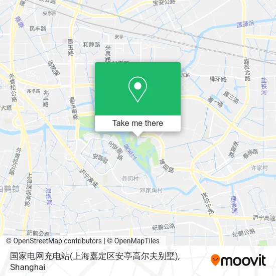 国家电网充电站(上海嘉定区安亭高尔夫别墅) map
