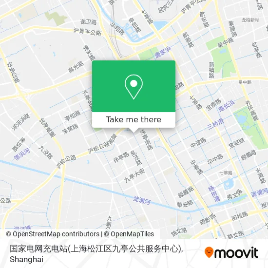 国家电网充电站(上海松江区九亭公共服务中心) map