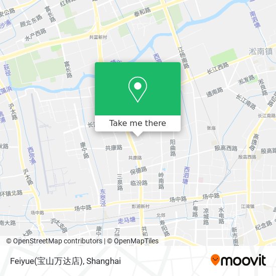 Feiyue(宝山万达店) map