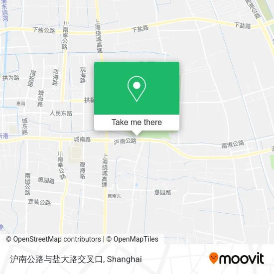 沪南公路与盐大路交叉口 map