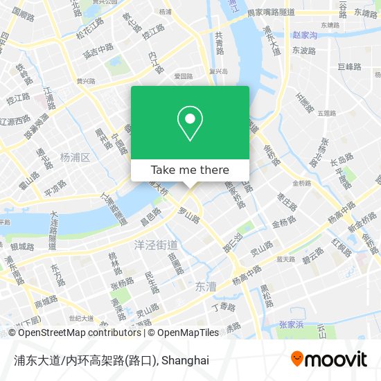 浦东大道/内环高架路(路口) map