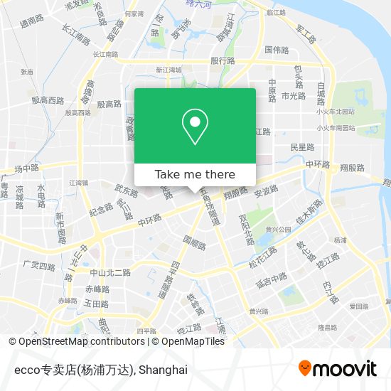 ecco专卖店(杨浦万达) map