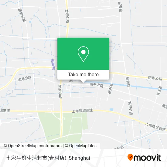 七彩生鲜生活超市(青村店) map