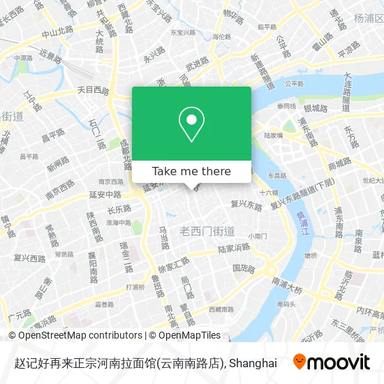 赵记好再来正宗河南拉面馆(云南南路店) map
