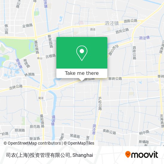 司农(上海)投资管理有限公司 map