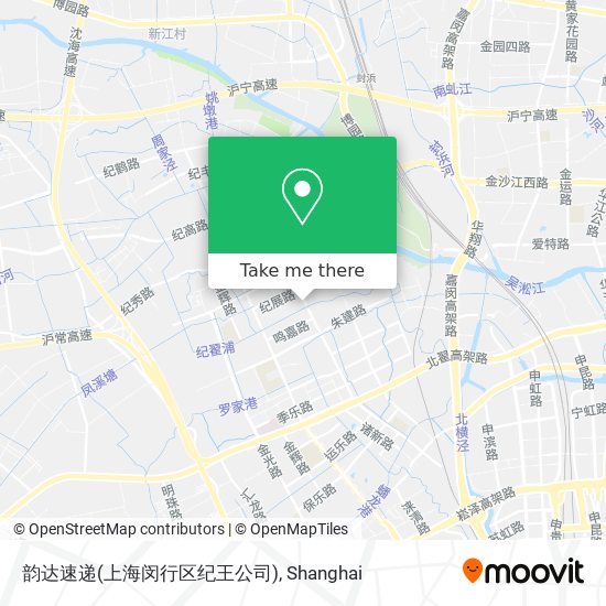 韵达速递(上海闵行区纪王公司) map