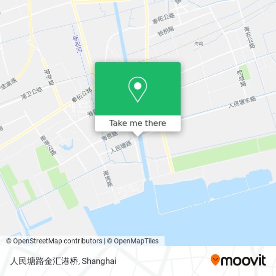 人民塘路金汇港桥 map