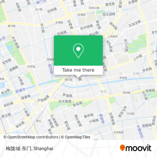 梅陇城-东门 map