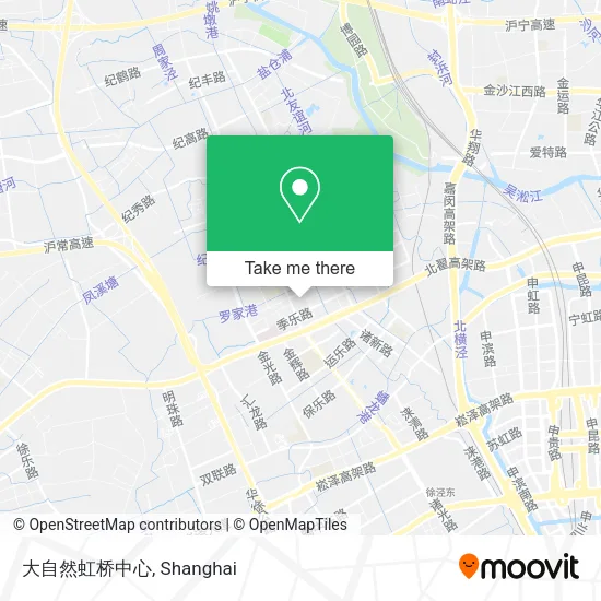大自然虹桥中心 map