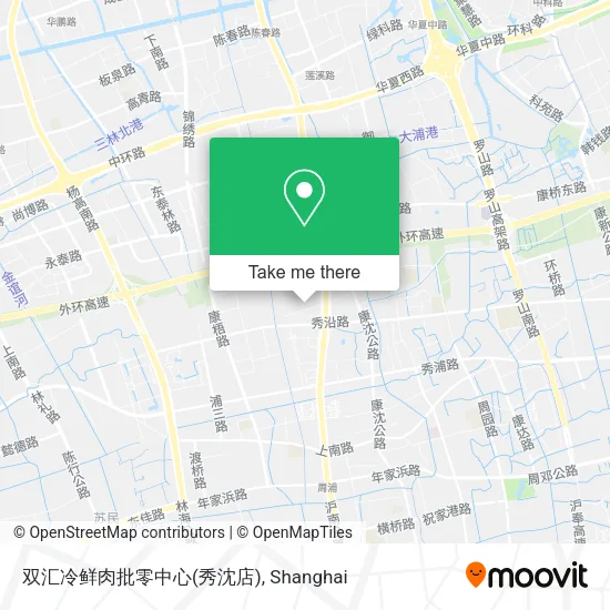 双汇冷鲜肉批零中心(秀沈店) map