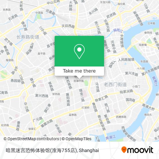 暗黑迷宫恐怖体验馆(淮海755店) map