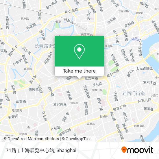 71路 | 上海展览中心站 map