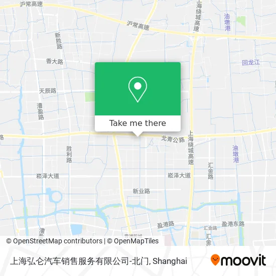 上海弘仑汽车销售服务有限公司-北门 map