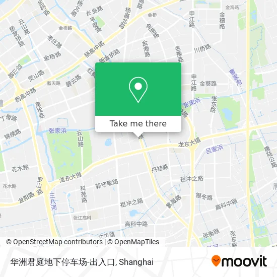 华洲君庭地下停车场-出入口 map