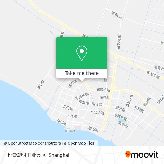 上海崇明工业园区 map
