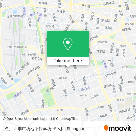 金汇四季广场地下停车场-出入口 map