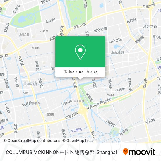 COLUMBUS MCKINNON中国区销售总部 map