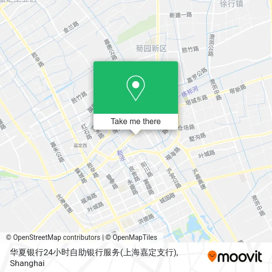 华夏银行24小时自助银行服务(上海嘉定支行) map
