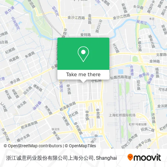 浙江诚意药业股份有限公司上海分公司 map