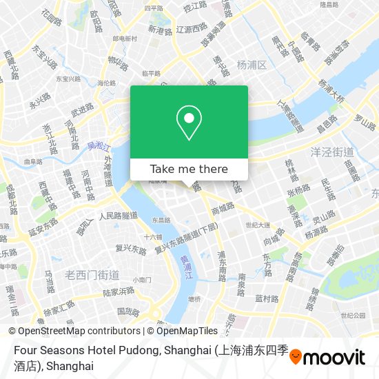 Four Seasons Hotel Pudong, Shanghai (上海浦东四季酒店) map