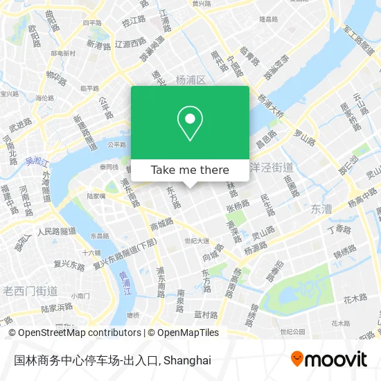 国林商务中心停车场-出入口 map